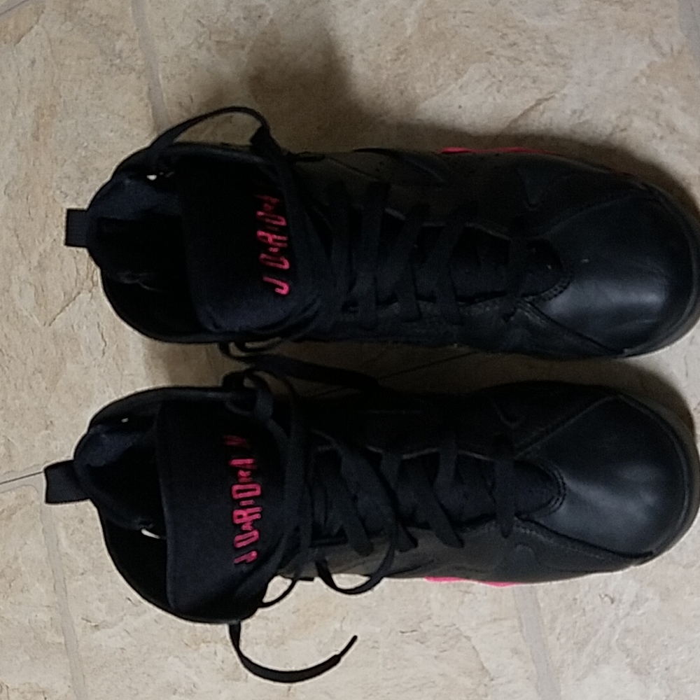 Air Jordan’s Black with Pink Trim 9.5Y